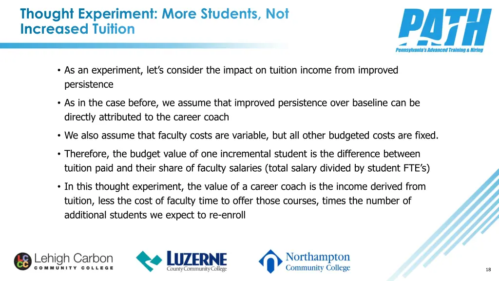 thought experiment more students not increased