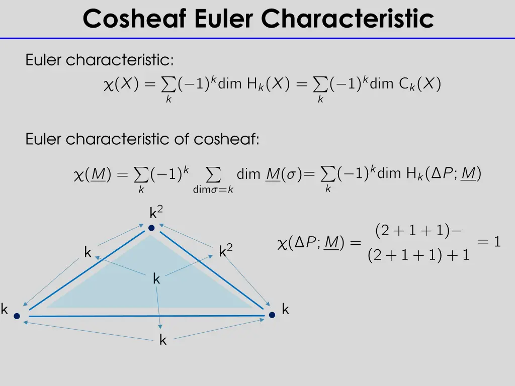 cosheaf euler characteristic