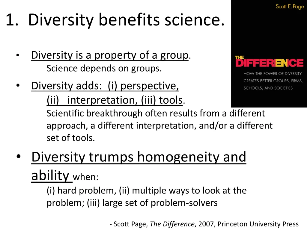 1 diversity benefits science