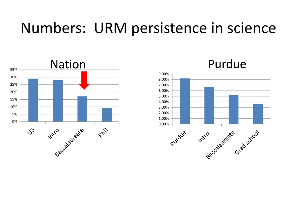 numbers urm persistence in science