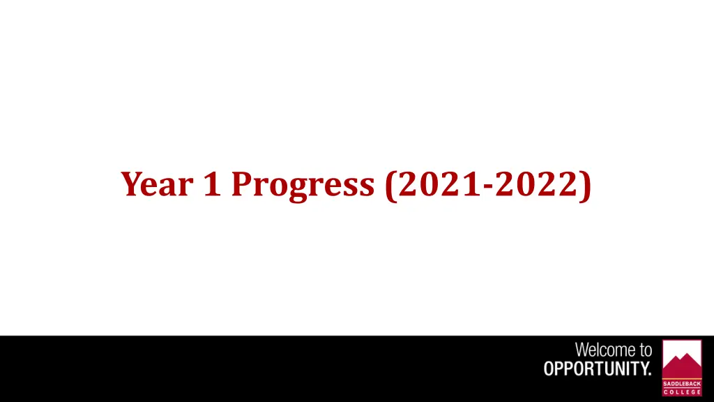 year 1 progress 2021 2022