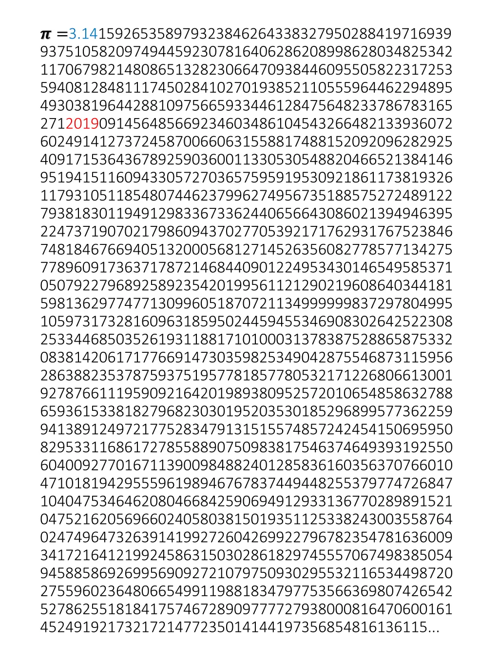 3 14159265358979323846264338327950288419716939