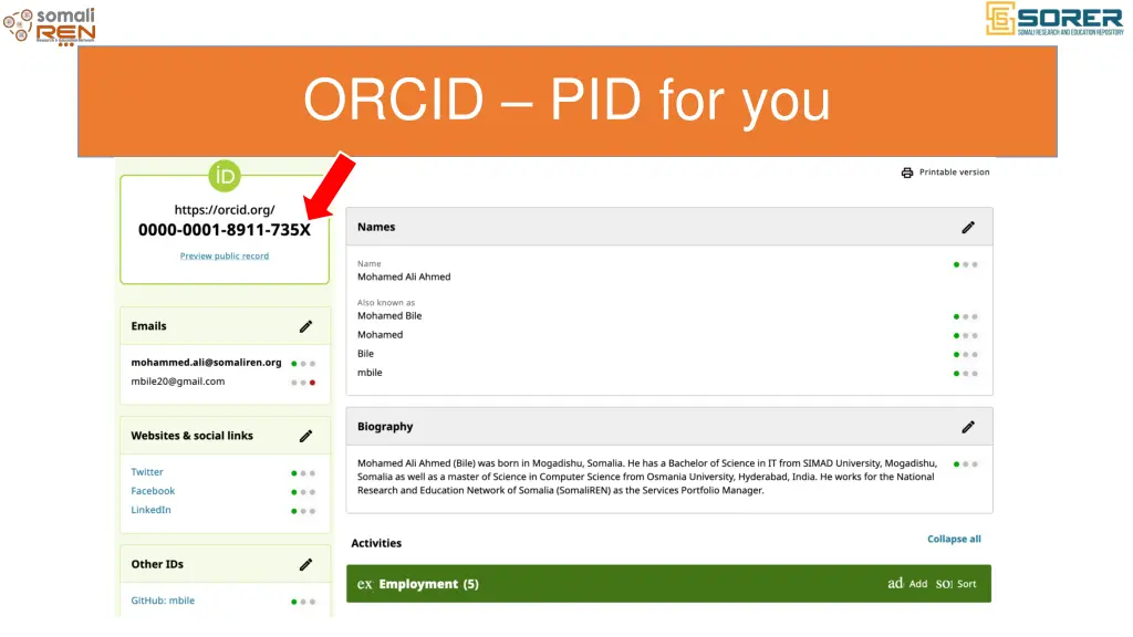 orcid pid for you 1