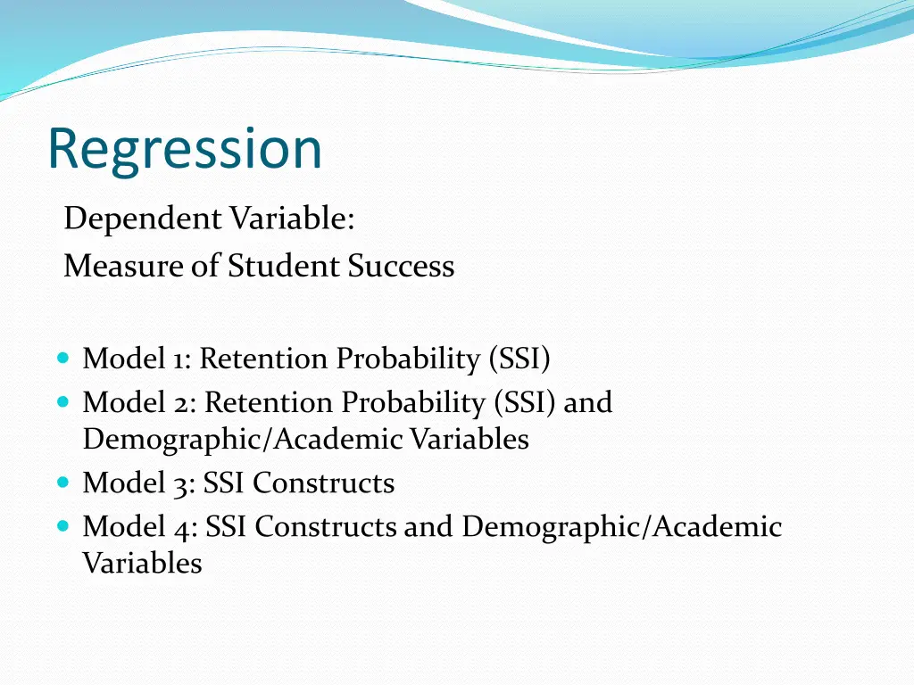 regression 1