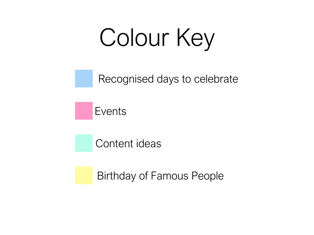 colour key