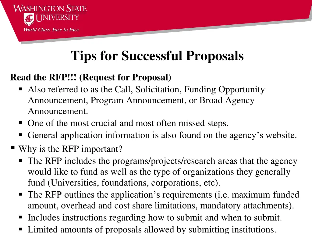 tips for successful proposals