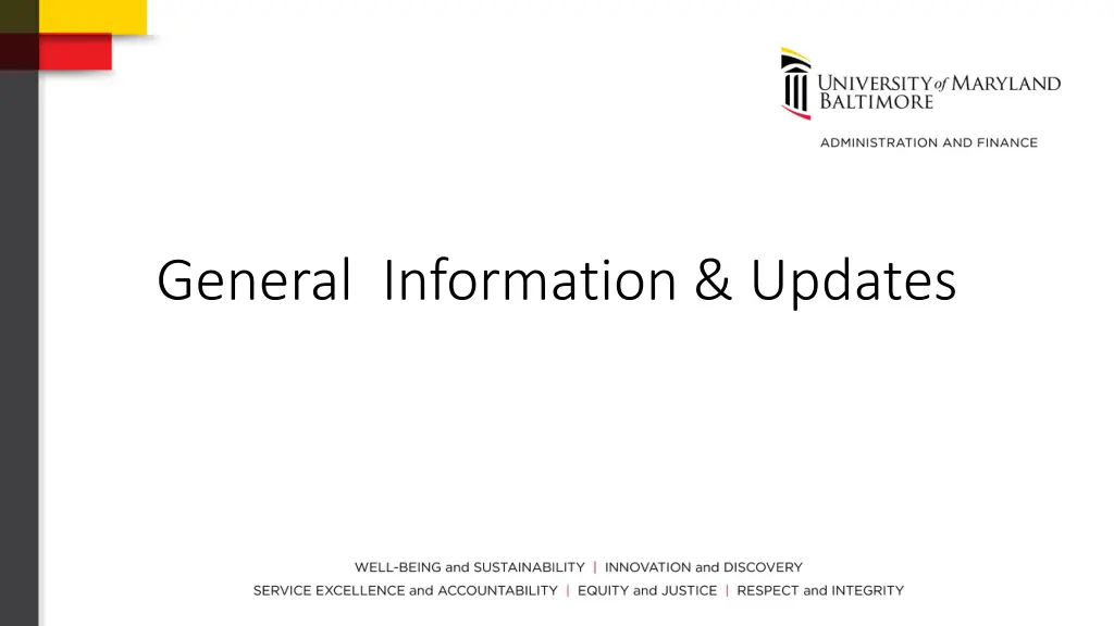 general information updates