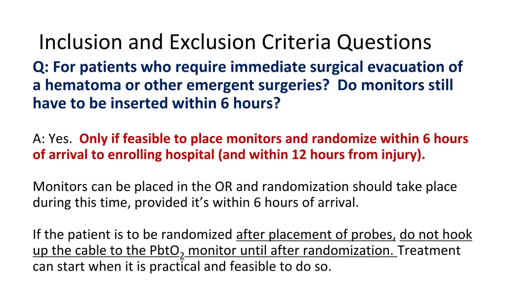 inclusion and exclusion criteria questions 3