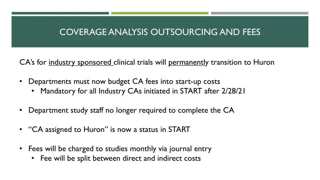 coverage analysis outsourcing and fees 2