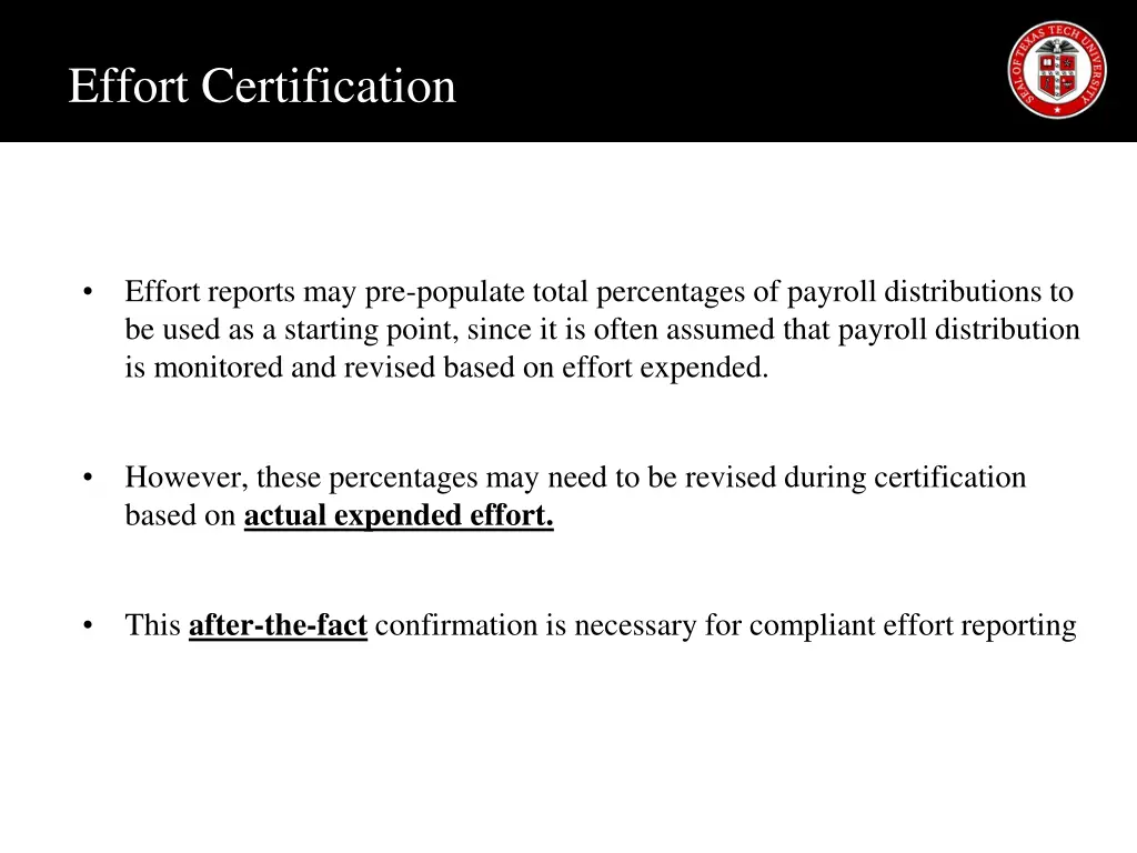 effort certification 1