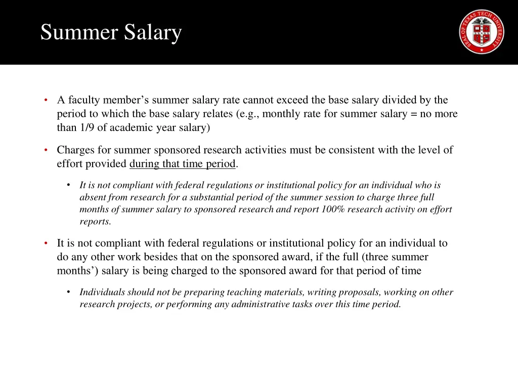 summer salary