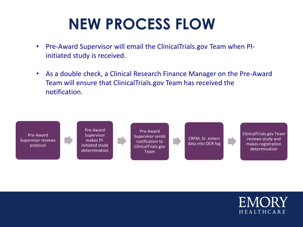 new process flow