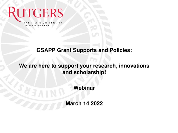 gsapp grant supports and policies