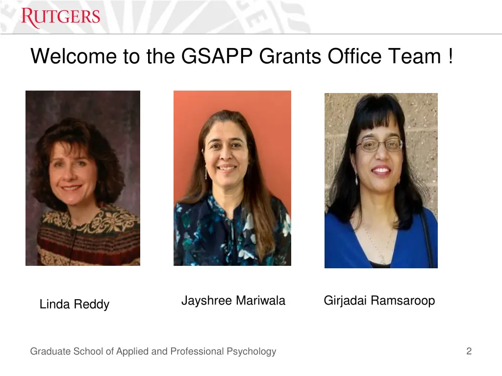 welcome to the gsapp grants office team