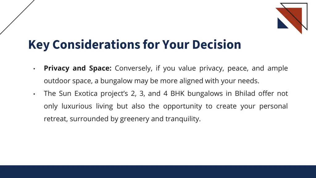 key considerations for your decision 1