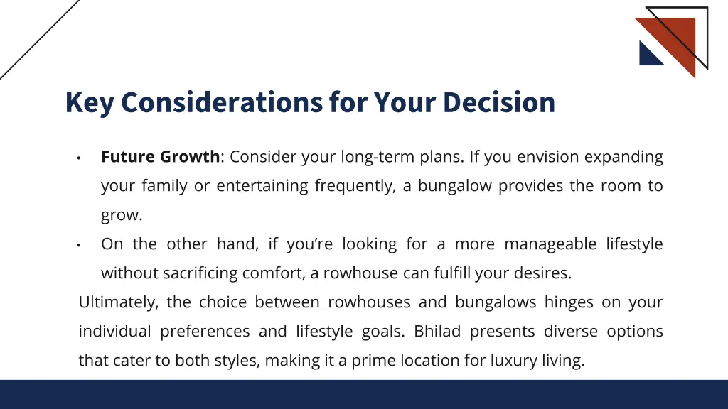 key considerations for your decision 3