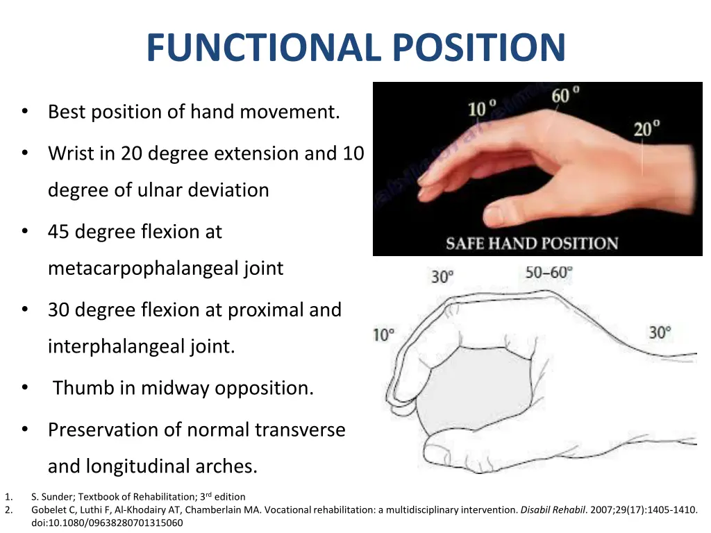 functional position