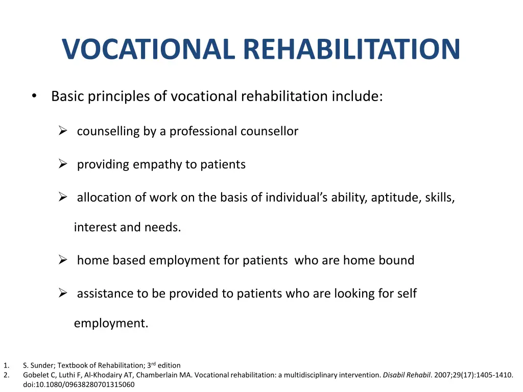 vocational rehabilitation 1