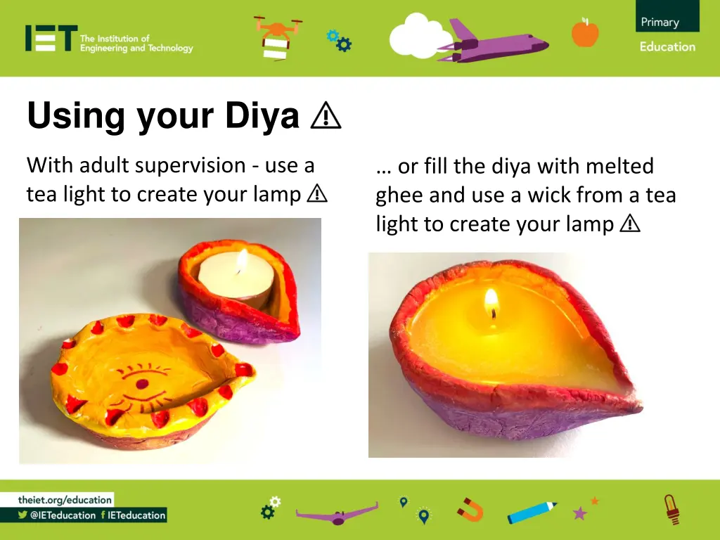 using your diya