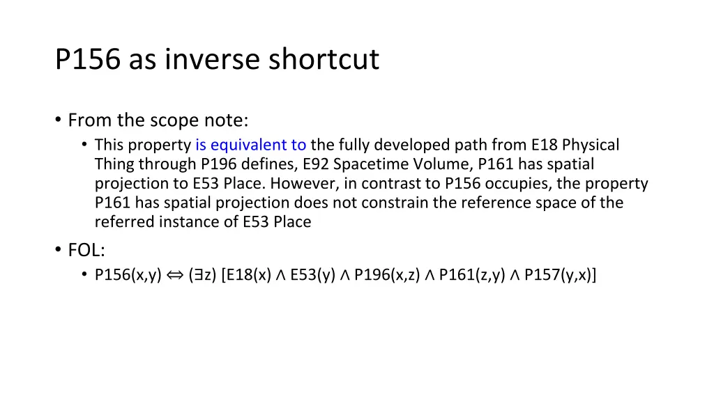 p156 as inverse shortcut