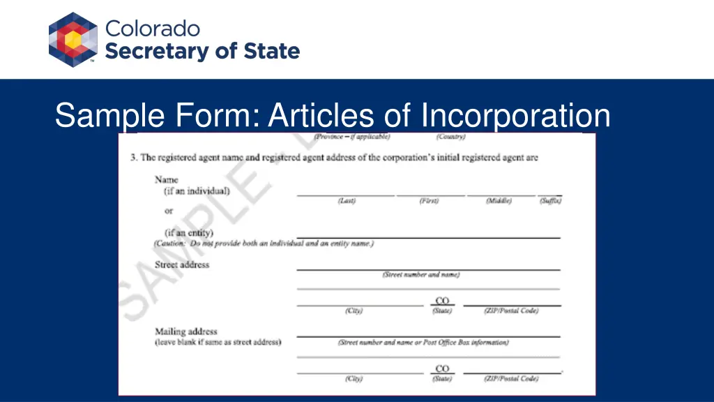 sample form articles of incorporation