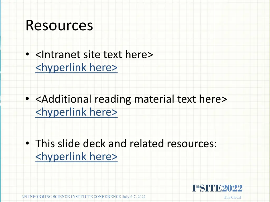 resources