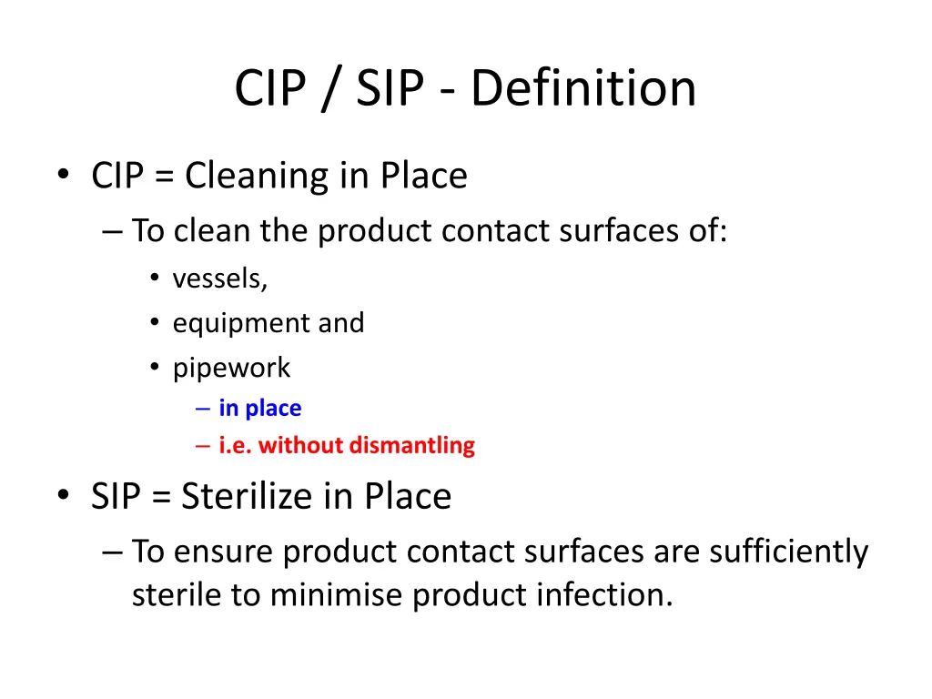 cip sip definition