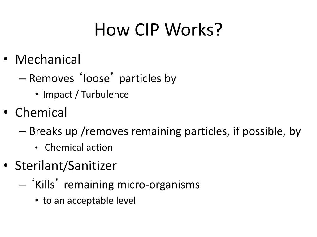 how cip works