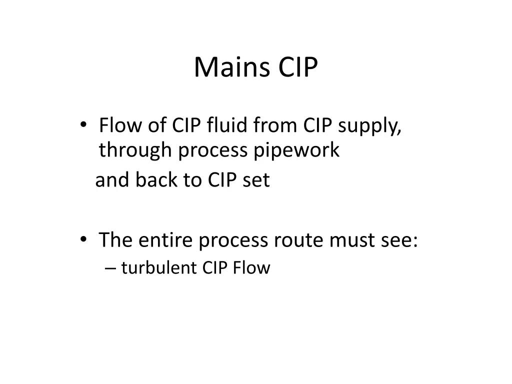 mains cip