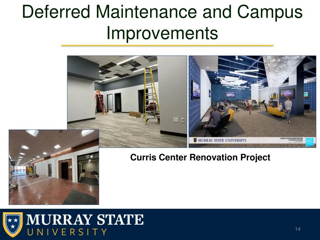 deferred maintenance and campus improvements 1