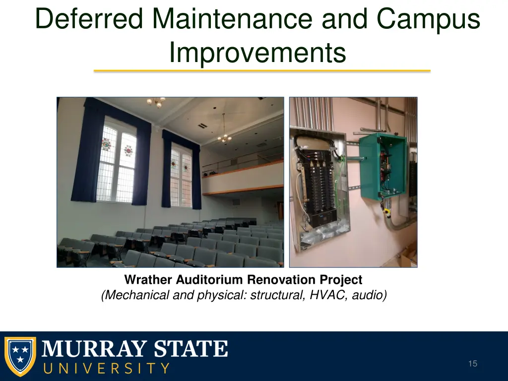 deferred maintenance and campus improvements 2