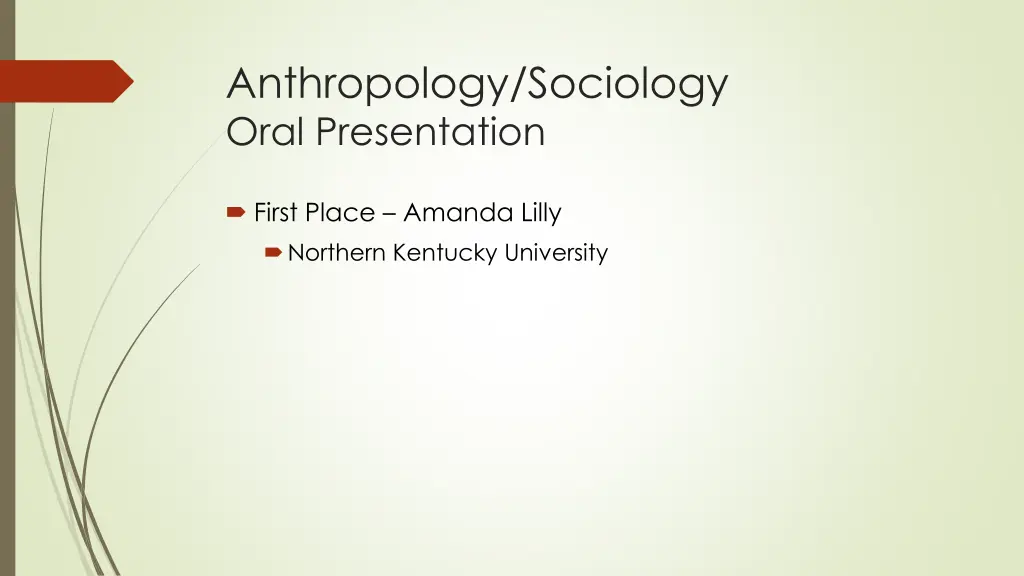 anthropology sociology oral presentation