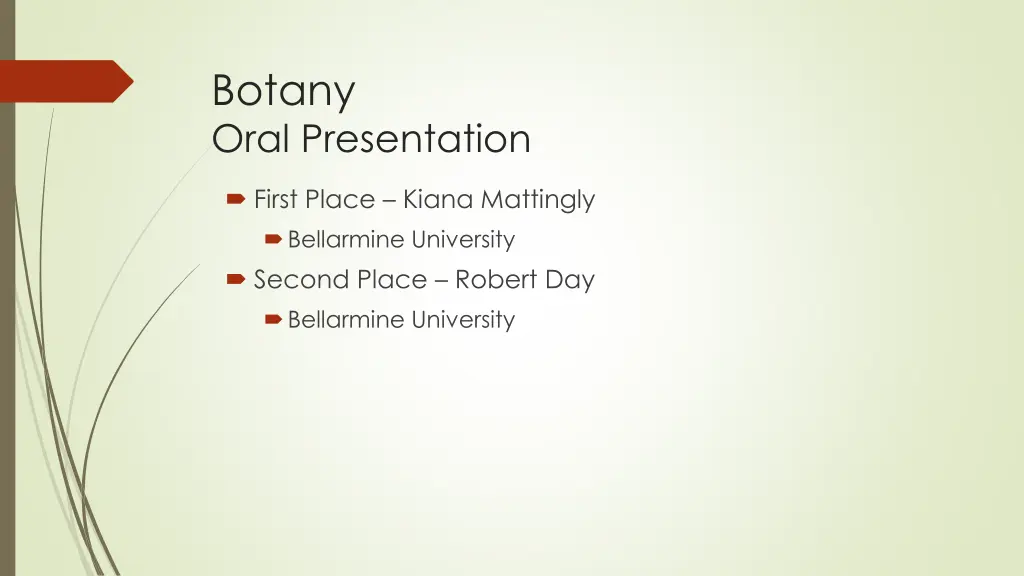 botany oral presentation