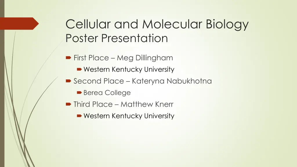 cellular and molecular biology poster presentation