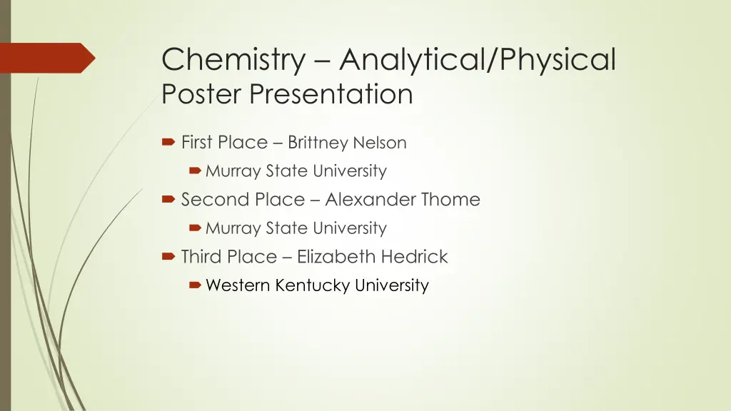 chemistry analytical physical poster presentation