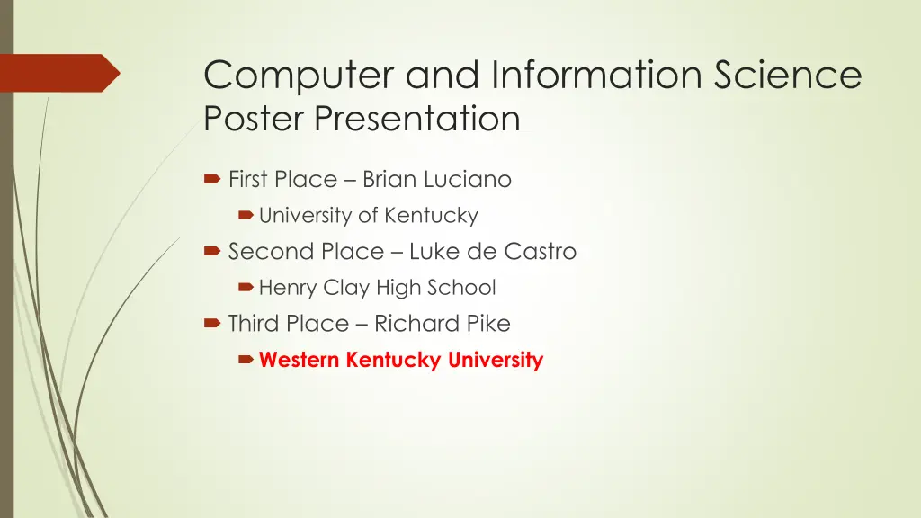 computer and information science poster