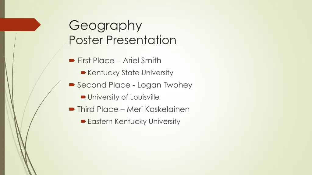 geography poster presentation