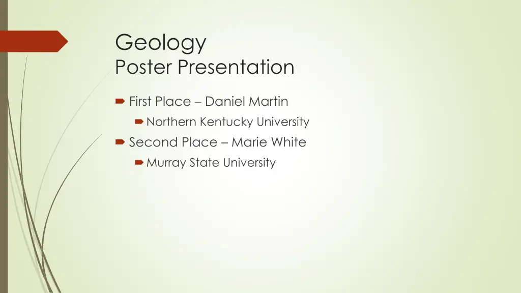 geology poster presentation