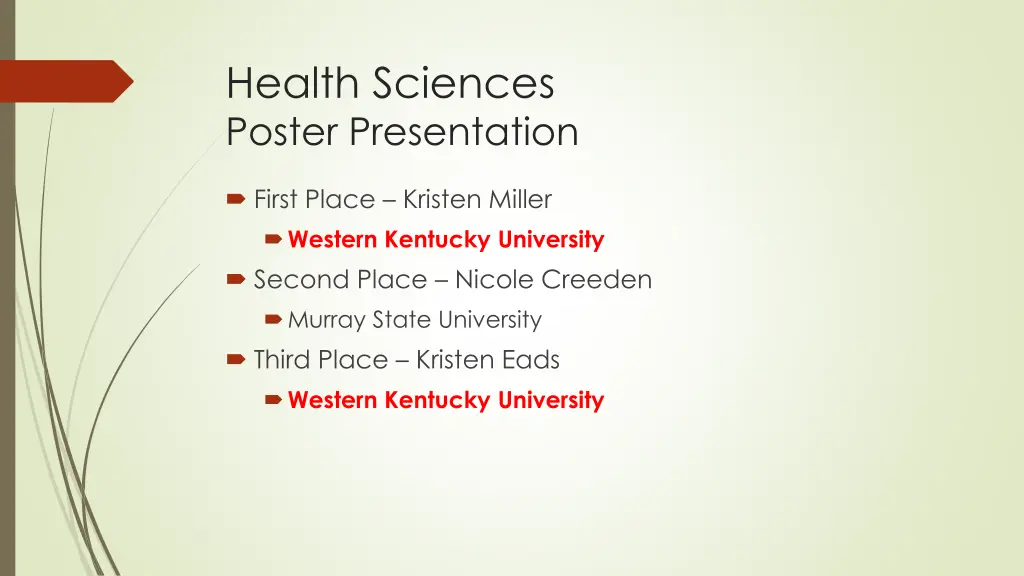 health sciences poster presentation