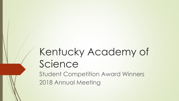 kentucky academy of science student competition