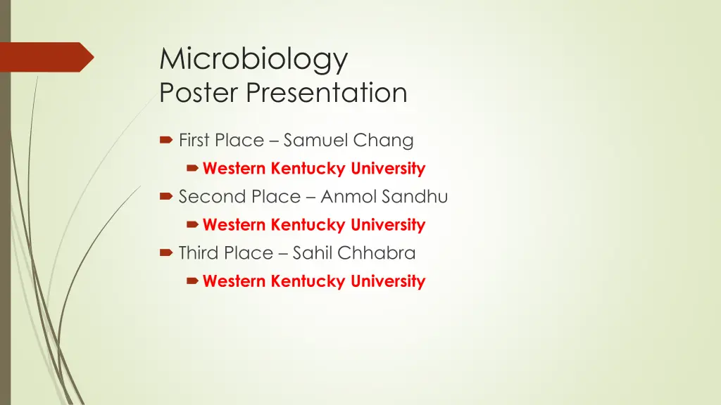 microbiology poster presentation