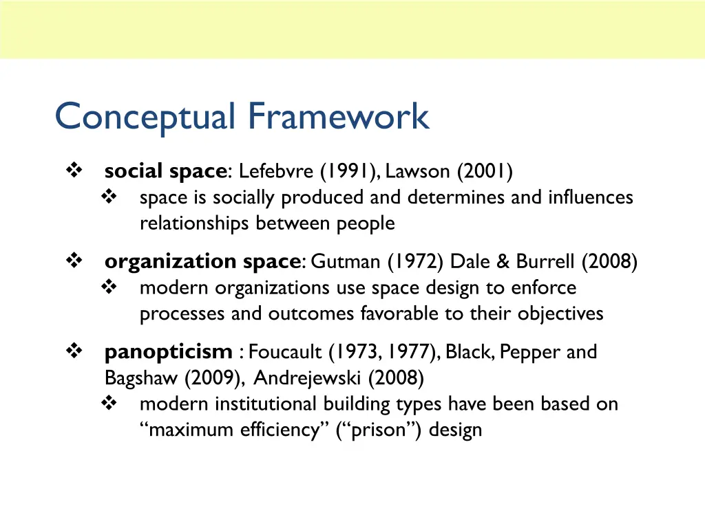 conceptual framework