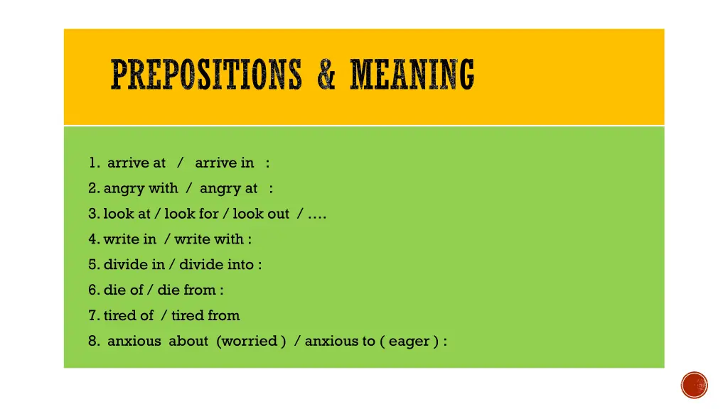 prepositions meaning