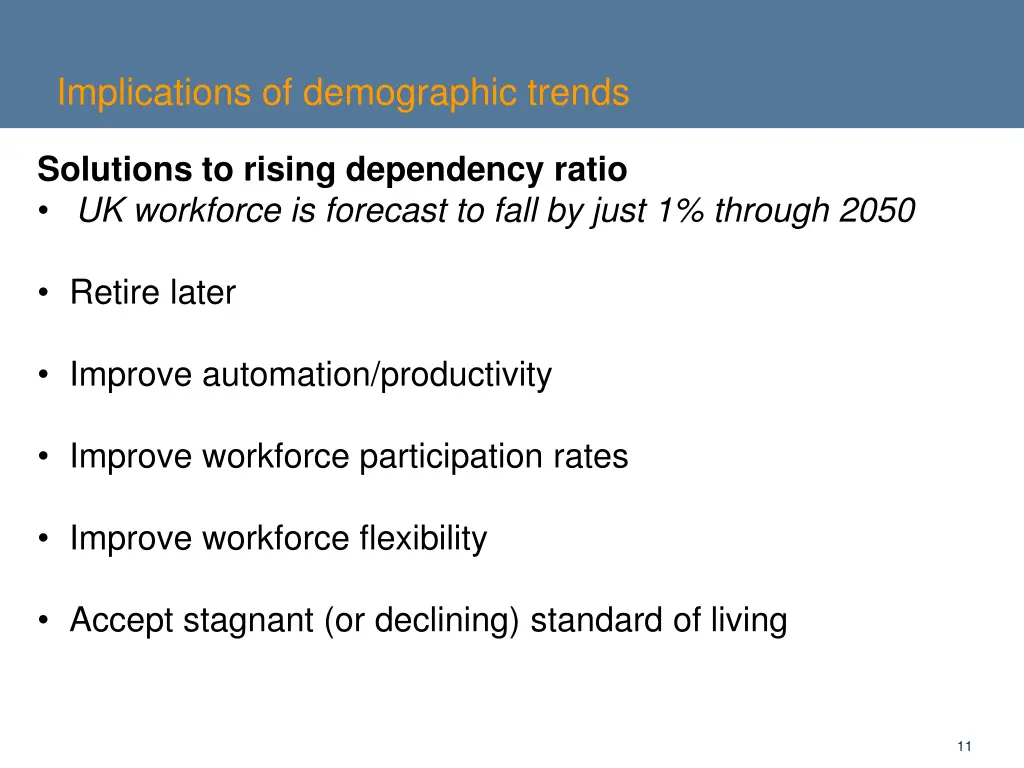 implications of demographic trends