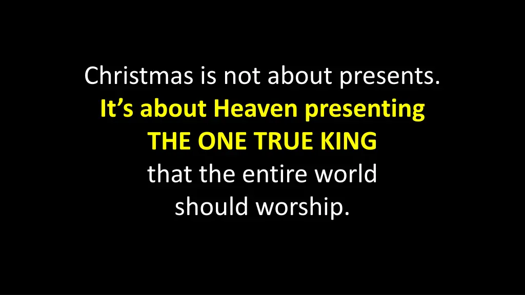 christmas is not about presents it s about heaven