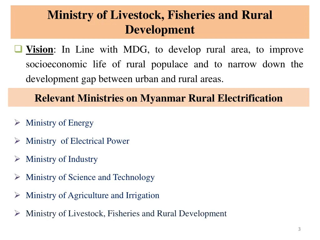 ministry of livestock fisheries and rural