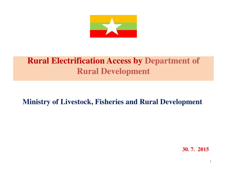 rural electrification access by department