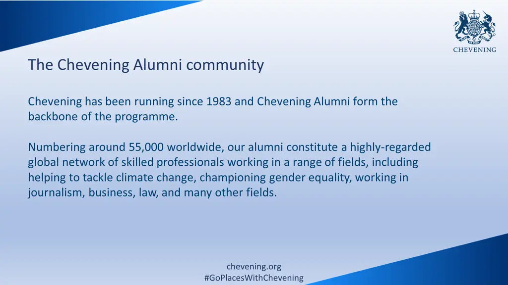 the chevening alumni community