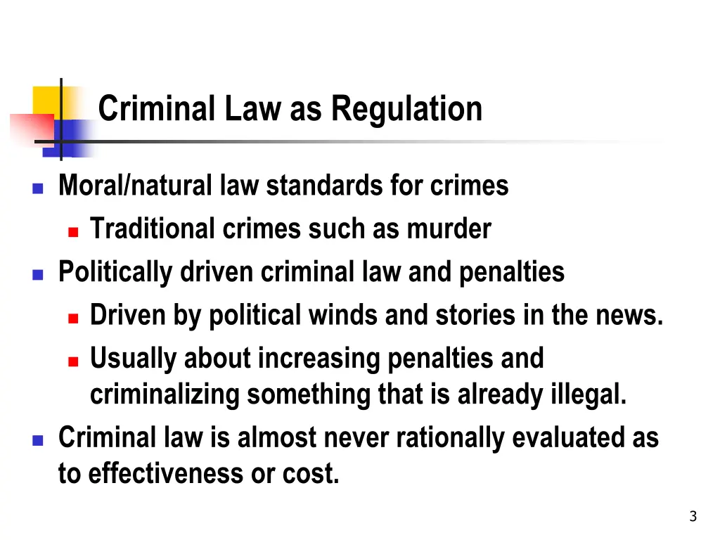 criminal law as regulation