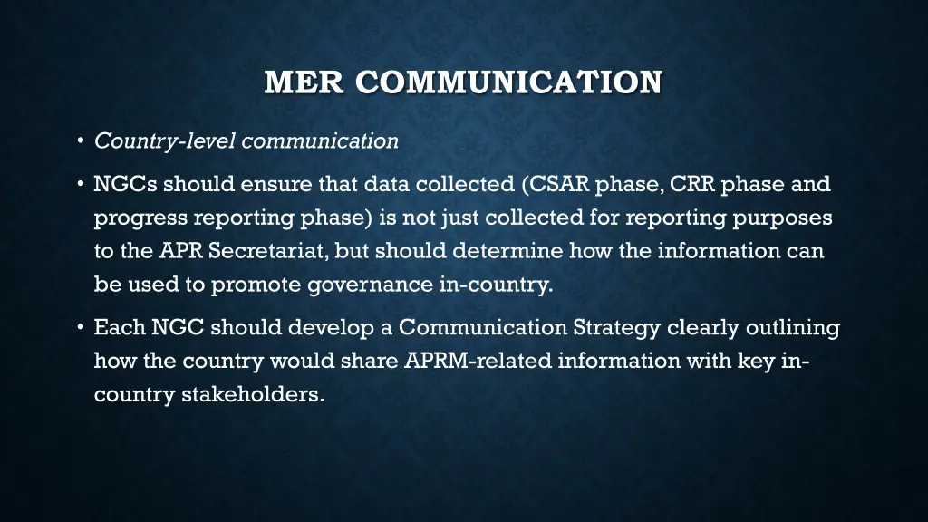 mer communication 1